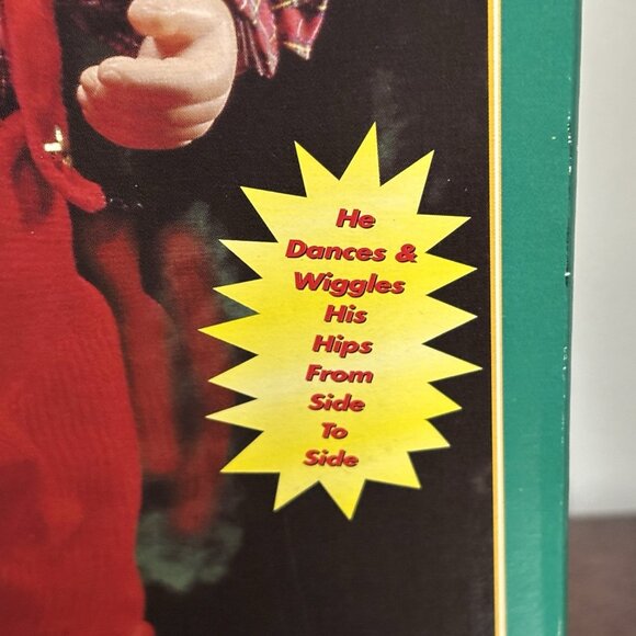 90s Animated Musical Dancing Singing Santa Claus Christmas Decoration Works 18” - Picture 14 of 16